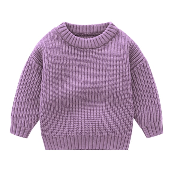 Kcodviy Toddler Kids Children's Solid 9 Month Winter Boy Clothes Knit Sweater Winter Clothes Girl Hoodies for Girls Baby Tops Boys Clothes Sweaters Clothes