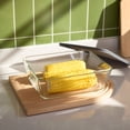 thumbnail image 2 of Mainstays Rectangle Glass Food Storage Container with PE Lid 2.5 L, 2 of 6