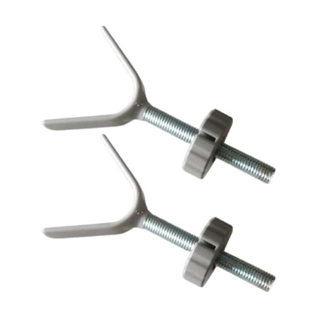 Lipstore 2 Pcs Adaptateurs de Rampe pour Barrières pour Bébé Pièces Tiges de Barrière en Gris, en Acier durable. Conçus pour Fixer des Barrières pour Bébé sur des Escaliers, Ces Tiges de Barrière en Forme de Y Sont Compatibles avec des surfaces Cylindriques jusqu'à 60 mm de Diamètre. Chaque Tige Mesure 12,5 cm x 6 cm (4,92 Po x 2,36 Po) et Offre une Stabilité Accrue pour les Barrières dans les Maisons Ou les Animaleries. l'Emballage Comprend Deux Adapt