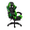 Noir & Vert Néon, variante sur Wingomart Chaise de Jeu Ergonomique avec Repose-Pieds, Chaise de Jeu à Dossier Haut en Similicuir avec Lumière DEL RVB et Accoudoirs Réglables Hauteur Réglable Pivotante