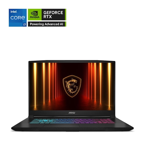 MSI Katana 17 HX Portable de Jeu, Intel Core i7-14650HX, RTX 5060, 32 Go DDR5, 1 To SSD, Écran 17,3 Pouces FHD 144 Hz, Windows 11 Famille, Noir