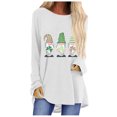 thumbnail image 1 of QIPOPIQ T-Shirts à Manches Longues pour Femmes à Col Rond T-Shirts de la Saint-Patrick Tunique Shamrock T-Shirt Imprimé T-Shirt Vert Chanceux T-Shirts de la Saint-Patrick T-Shirt à Col Rond T-Shirts de Fête Offres, 1 of 5