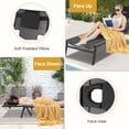 thumbnail image 4 of Costway Patio Tanning Lounge Chair 5-Position Outdoor Recliner with Face Hole Poolside, 4 of 7