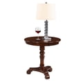 thumbnail image 3 of Convenience Concepts End Table Coffee Accent Table Round in Wood - Espresso, 3 of 6