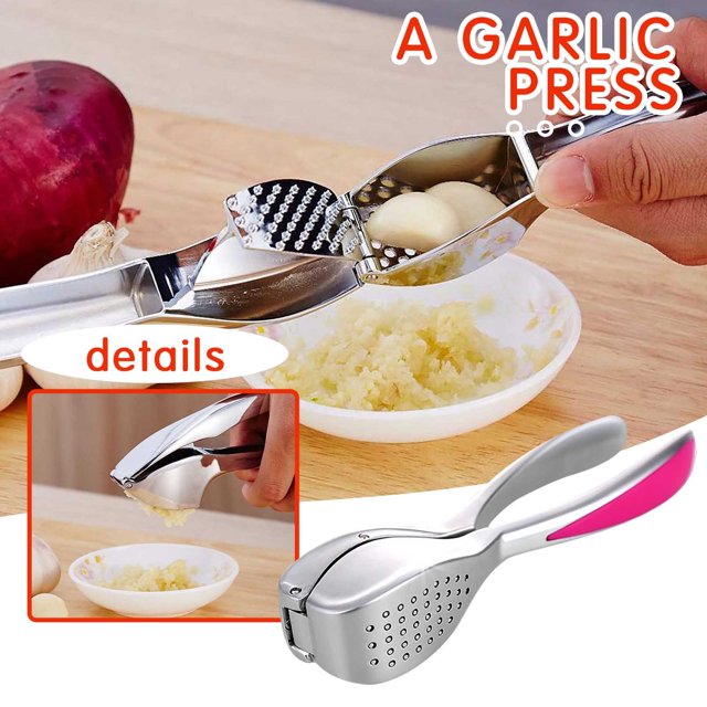 Oleegame 1PC Stainless Press Manual Peeler Garlic Kitchen Masher Garlic Garlic Steel Tools Kitchen,Dining Bar