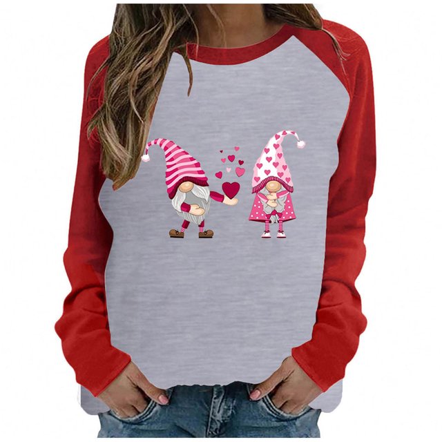 Hauts d'Entraînement pour Femmes Automne Hiver Col Rond Tempérament Décontracté Manches Raglan T-shirt Décontracté Haut Ample Blouses en Liquidation
