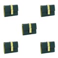 thumbnail image 3 of pitrice Leather Women Purse Rectangular Trifold for Zipper Hasp Stylish Card Holder Photo Folder Wallet Notecase Birthday Gift Green 5Set, 3 of 6