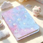 EGNMCR Tools&Home Improvement Plushes Cover Notebook Fabric Notebook Student Diary For The Start Of School Season Cute Furry Fabric Student Notebook Paper notebook