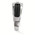 thumbnail image 3 of Edward Mirell Titanium Cable & Spinel w/Sterling Silver Bezel 8mm Band Size 10, 3 of 4