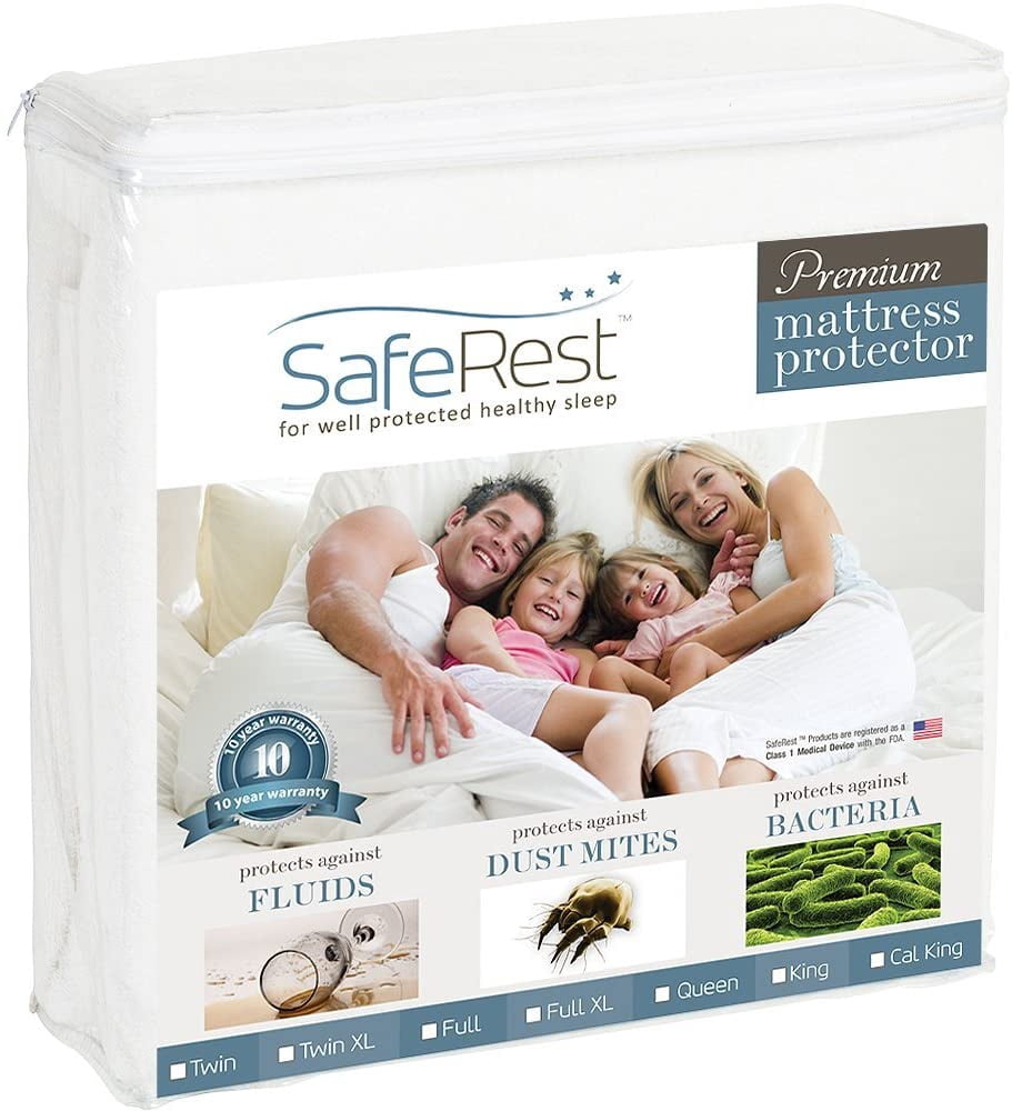 Mattress Protector - Twin XL, Premium, Cotton, Waterproof Mattress Cover Protectors - White