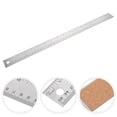thumbnail image 2 of KAKOWELY Stainless Steel Cork Back Ruler for School Office Engineering Woodworking,17.99X"X1.26"X0.08", 2 of 4