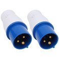 thumbnail image 4 of Fiche Industrielle à 3 Broches, Fiche d'Alimentation Industrielle à 3 Trous Fiche d'Alimentation Industrielle à 3 Broches Monophasée 2Pcs pour Connecteur Industriel pour Alimentation Industrielle, 4 of 8
