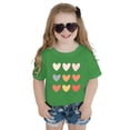 thumbnail image 3 of T-shirts et Chemises pour Filles Titre de Produit Enfants Filles Mignon Imprimé Graphique Col Rond Manches Courtes T-Shirt pour l'Été Tenue Décontractée, 3 of 3