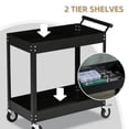 thumbnail image 4 of DURHAND 2 Tier Rolling Tool Cart for Garage Mechanics Warehouse 330lbs, 4 of 10