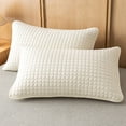 thumbnail image 2 of Standard Pillow Protectors Pillow Protective Cover Pillow Protective Cover Standard Size Cotton Pillow Protective Cover Breathable, Skin Friendly, Waterproof, Oil Proof, Dirt Proof 2-Piece Set, 2 of 6