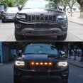 thumbnail image 4 of 5PCS Car Front Grill Lights Fit for Durango 2011-2021 Grille LED Yellow Lights Black Lens, 4 of 10