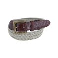 thumbnail image 1 of CTM®  Waxed Braided Belt with Croc Print Ends (Men's Big & Tall), 1 of 2
