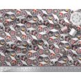 thumbnail image 3 of Soimoi Poly Georgette Fabric Geometric & Dogs Patchwork Fabric Prints by Yard 42 Inch Wide, 3 of 3