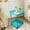 Blue, variant on Bowayaoa Rolling Side Table with Wheels, Double Tier Storage Shelf, Small Nightstand for Couch, Bed or Sofa, Modern Plastic End Table with Raised Edge for Bedroom or Living Room