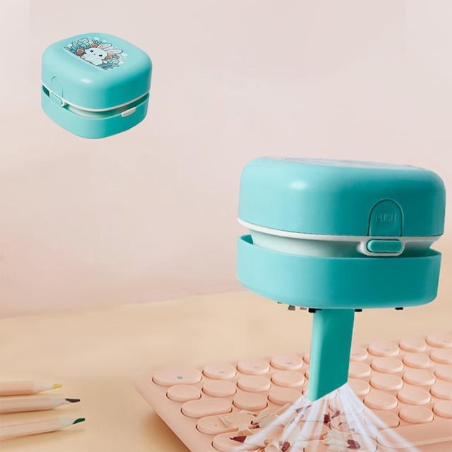 PRETXORVE Desk Vacuum, Mini Desktop Vacuum with USB Charging Crumb Vacuum Saving, Portable Desktop Sweeper Handheld Cleaning for Keyboard