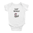 thumbnail image 1 of Lil' Wolf Animal Funny Boy & Gril Bodysuits, 1 of 5