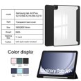 thumbnail image 3 of TFixol Samsung Galaxy Tab A9/A9 Plus 8.7/11-Inch Tri-Fold Transparent Case with Pen Holder & Auto Wake/Sleep Function, Lavender Purple for 11-Inch Model, 3 of 6