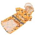 thumbnail image 4 of Puppy Rain Poncho Jacket, Transparent Brim Bee Pattern Dog Raincoat Reflective Lightweight  For Camping For Walking S,M,L,XL,XXL, 4 of 8