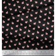 thumbnail image 3 of Soimoi Rayon Fabric Snail Insects Print Sewing Fabric Yard 56 Inch Wide, 3 of 3