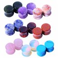 thumbnail image 1 of BodyJ4You 18PC Stone Ear Plugs 18mm Double Flare Saddle Stretching Gauges Expander, 1 of 1