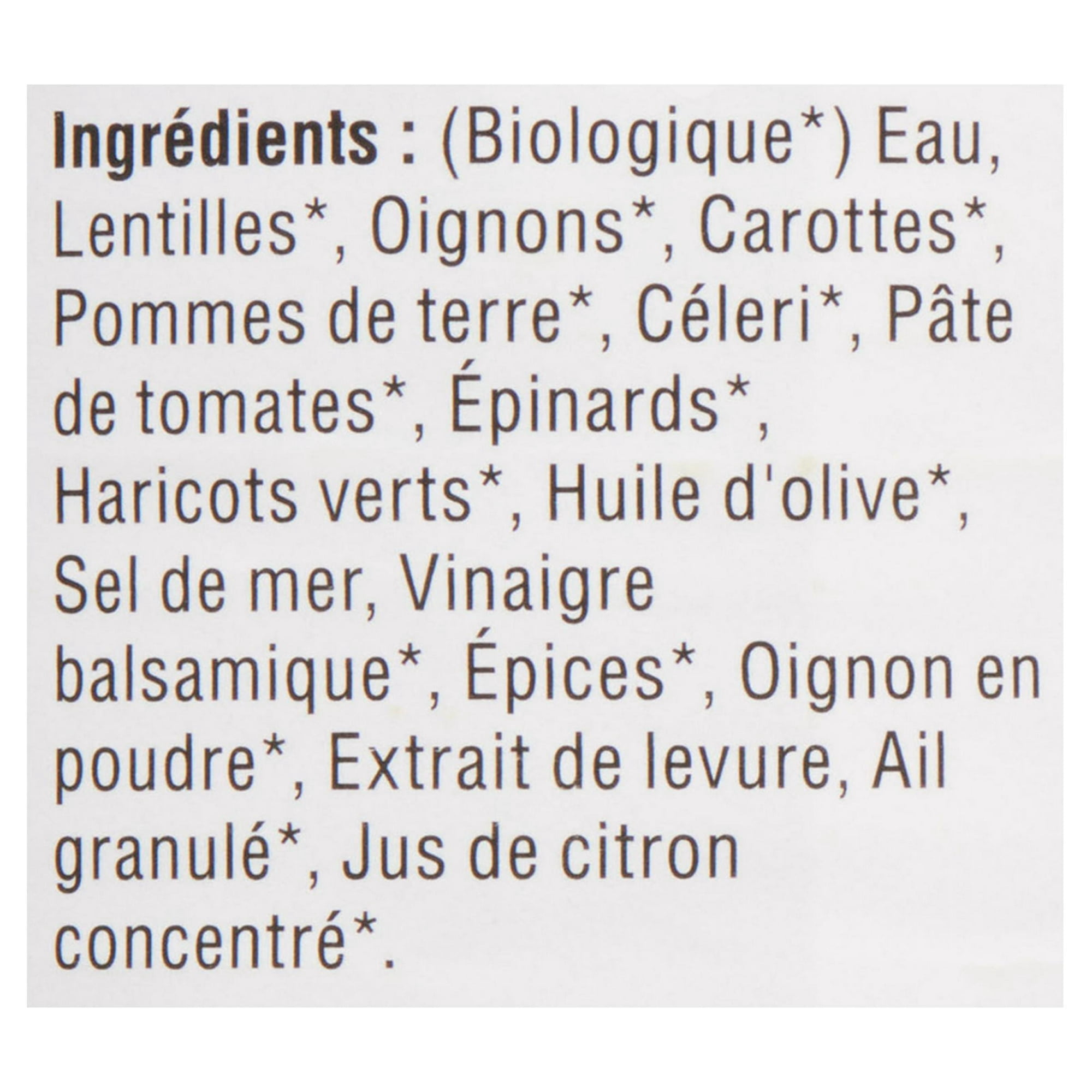 Sprague Soupe de Lentilles Biologique aux Légumes