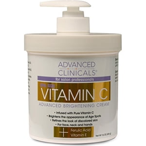Advanced Clinicals Vitamine C 16oz Crème Advanced Crème d'éclaircissement. 16oz.
