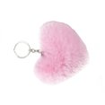 thumbnail image 3 of Heart Shape Hair Pendant Handbag Decor Keychain Key Buckle Ring Shoulder Bag Hanging Ornaments, 3 of 4