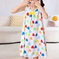 thumbnail image 2 of Penkiiy Robe pour Filles Jeunes 1-8 Ans à Cœurs Colorés Sans Manches, Robe de Printemps Été pour Filles pour Fête, Enfants, Tout-Petits, Vacances, Blanc, 2 of 6