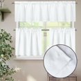 thumbnail image 4 of Valentine''s Day Kitchen Curtains Valance Set of 3,Cute Dwarf 36 Inch Length Tier Curtains with Valance Love Heart Rose Cafe Bar Window Curtains, Rod Pocket,Easy to Install, 4 of 5