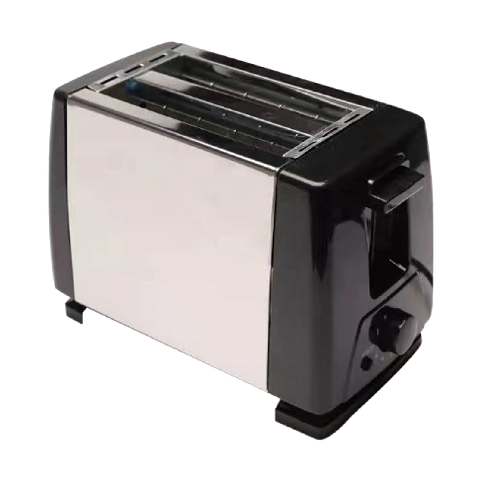 Riforla Oaster 2 Slices Stainless Steel Double Slot Toaster with Bun Attachment Function 7 110v Bread Machine Silver