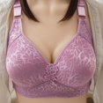 thumbnail image 1 of Mefallenssiah Soutien-Gorge Femme Couleur Unie Confortable Creux Perspective Sans Armatures (Violet), 1 of 3