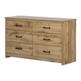 thumbnail image 2 of Commode 6 tiroirs pour Adulte, fini Chêne nordique, collection Tassio de Meubles South Shore, 2 of 12