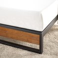 thumbnail image 3 of Zinus Suzanne 14 inch Bamboo and Metal Platform Bed Frame, 3 of 7