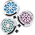 thumbnail image 4 of Pince de Diffuseur d'Huiles Essentielles pour Voiture - Pince de Diffuseur d'Huiles Essentielles de Voiture de 30 mm avec 6 Tampons de Recharge$Diffuseur d'Huiles Essentielles Médaillon d'Aromathérapie en Acier Inoxydable avec 6 Tampons de Recharge, 4 of 10