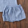thumbnail image 4 of Gupgi Baby Girls Boys Coton Lin Débardeurs Sans Manches + Mini Ensemble Short, 4 of 9