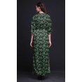 thumbnail image 3 of Bimba Robe Longue Maxi en Rayonne à Imprimé Feuilles pour Femmes avec Fente Latérale - Xxx-Grand, 3 of 6