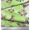 thumbnail image 3 of Soimoi Green Cotton Cambric Fabric Line Geometric Fabric Prints By Yard 56 Inch Wide, 3 of 3