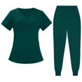 thumbnail image 2 of Tachiuwa Female Scrub Set Classic Short Sleeved Elastic Waist Soft Nurse Work Clothes M, 2 of 9