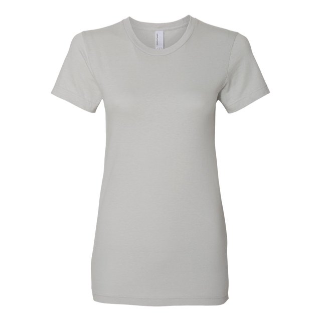 Women’s Fine Jersey Tee, 2XL, New Silver