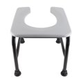 thumbnail image 1 of Toilette Portable Acier Inoxydable Toilette d'Urgence Chaise de Toilette Surélevée Toilette de Camping Personnes Âgées Femme Enceinte Salle de Bain Tabouret de Bain Assis, 1 of 7