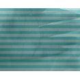 thumbnail image 4 of oneOone Georgette Viscose Turquoise Blue Fabric Stripes Craft Projects Decor Fabric Printed By The Yard 42 Inch Wide, 4 of 4