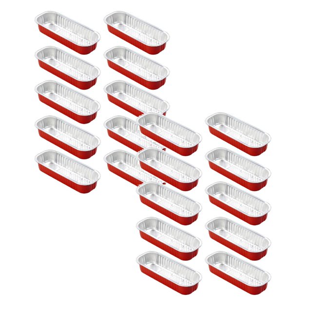 Oleegame 2PC Kitchen Utensils Set Disposable Aluminum Foil Tin Box Square Aluminum Foil Box Baking Color Tin Paper Box