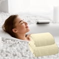 thumbnail image 4 of Meitianfacai Extra Large Bath Towel Set Of 2 Oversized Bath Sheet Super Soft Absorbent Bathroom Towel Set Microfiber Quick Dry Shower Towel For Hotel Bath Gym, Yellow, 4 of 6