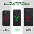 thumbnail image 2 of ORUYROP for Samsung Galaxy S24 Plus Case with Screen Protector, Built-in 360 Rotation Ring Holder Magnetic Stand, Luxury Shiny Plating Edge Shockproof Electroplated Protective Cover (Purple/Go, 2 of 6