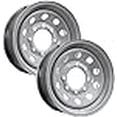 thumbnail image 3 of eCustomrim 2-Pack Heavy Duty Equipment Trailer Rims Wheels 16". 16X6 8 Lug Silver Modular, 3 of 4